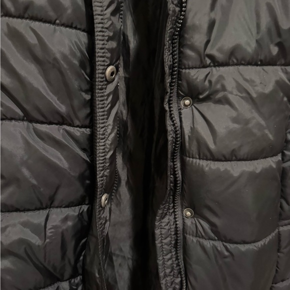 American Eagle Outfitters Black Puffer Coat with Fur Hood - Picture 4 of 14